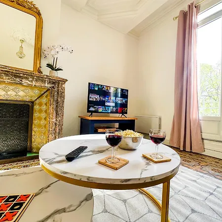L'haussmannien - Elegance & Confort, Vue Parc En Centre-ville, Climatisation Et Parking Prive Apartman Béziers
